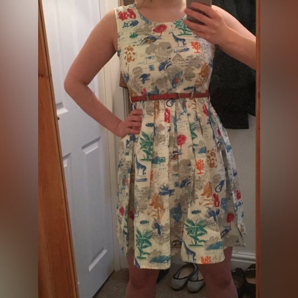 NWT Yumi Botanical Print Dress - Picture 4 of 4